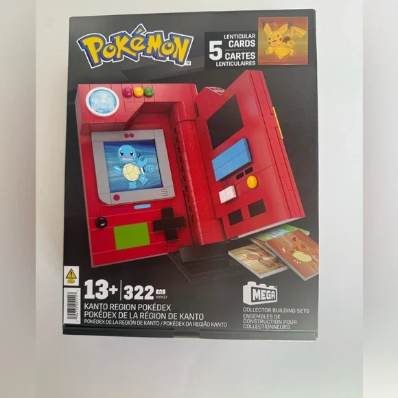 MEGA Pokémon Building Toys Set, Kanto Region Pokédex with 322 Pieces - Picture 1 of 11